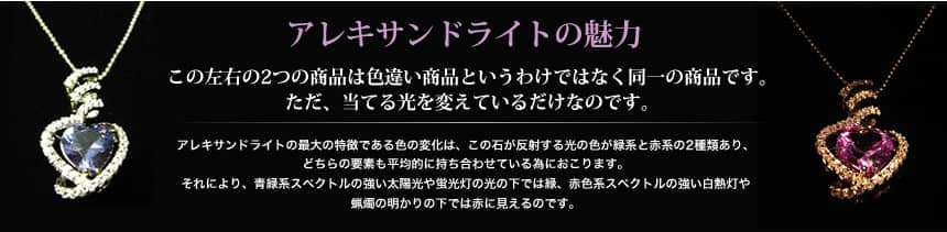 アレキサンドライトの魅力
