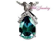 5.4カラット アレキサンドライト Synthetic - 13x9mm Pear ペンダント トップ【誕生石6月】